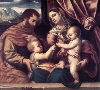 Moretto Da Brescia : Holy Family